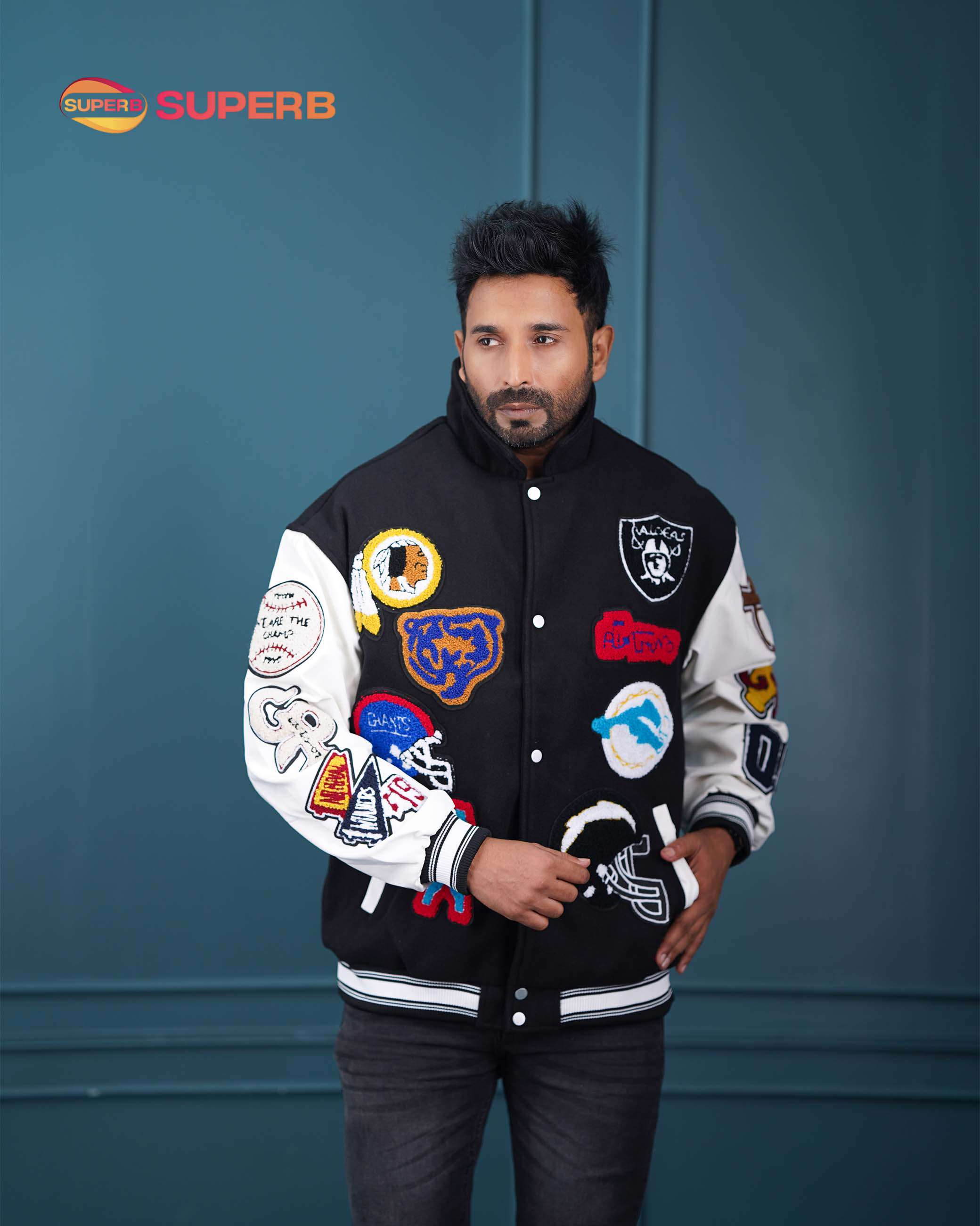 Men's - Varsity Jacket - Black