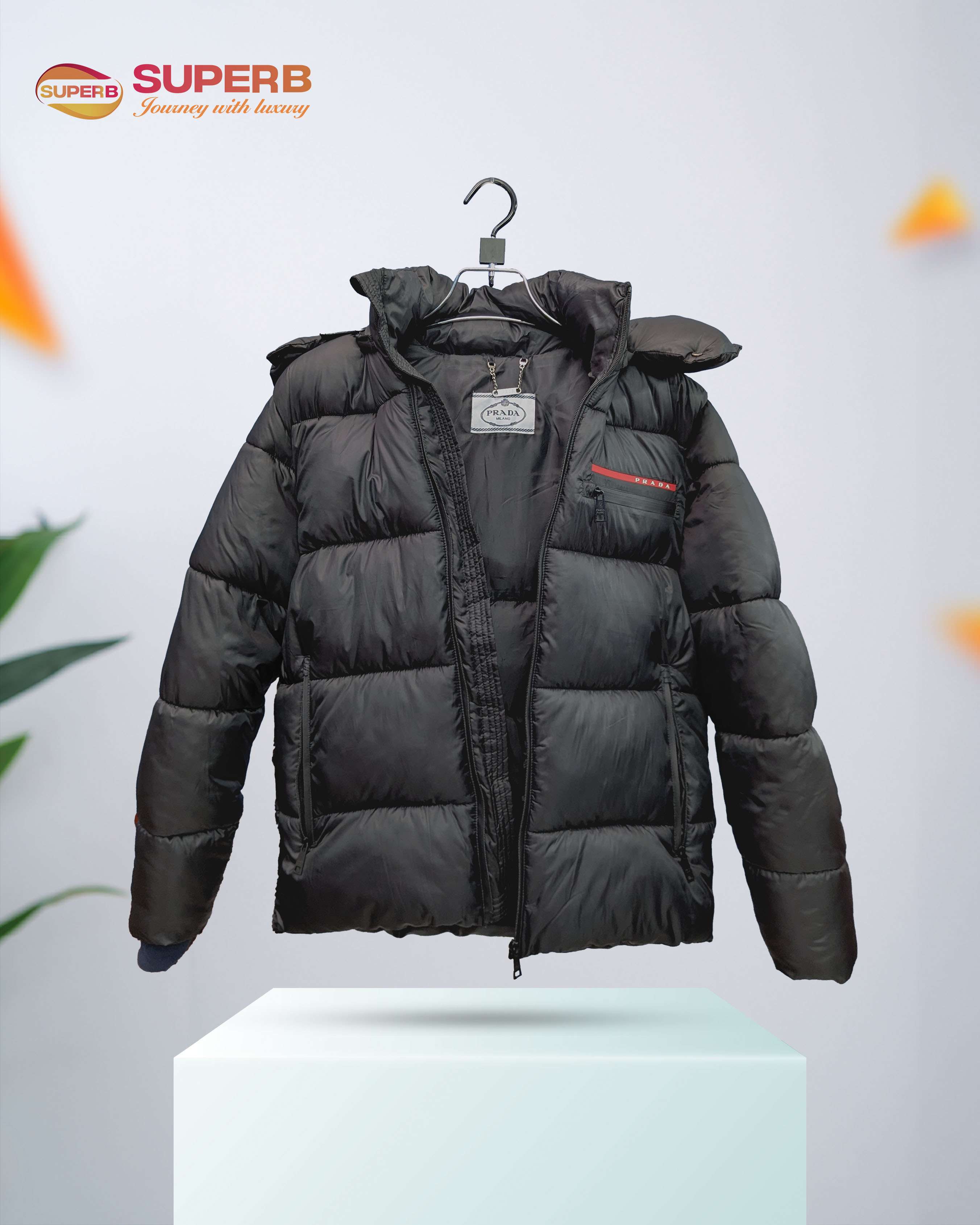 Prada Men's Jacket Short Shoulder Strap