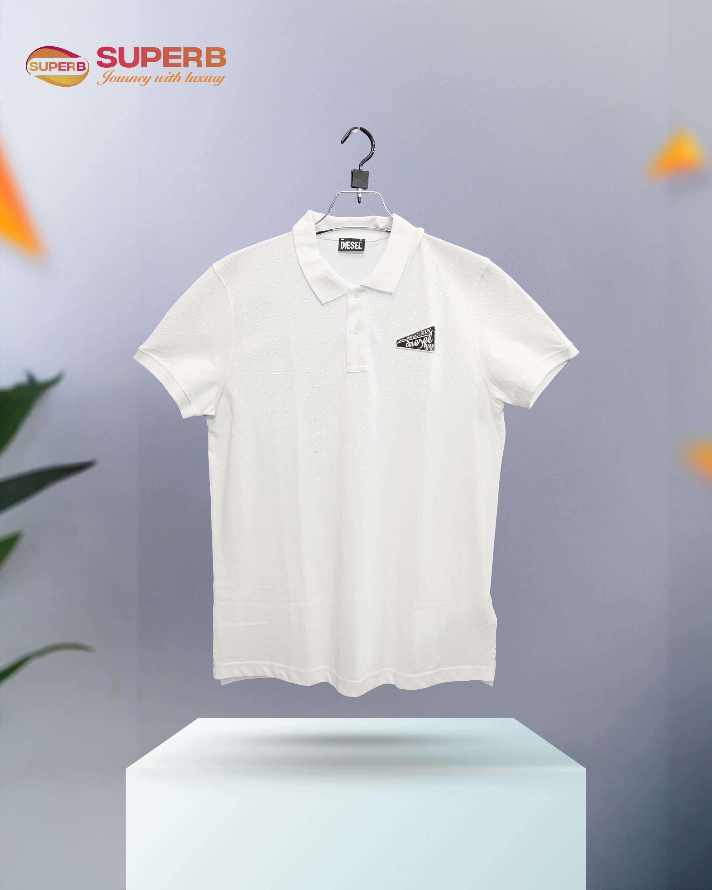 Men's Polo - diesel || superb - White