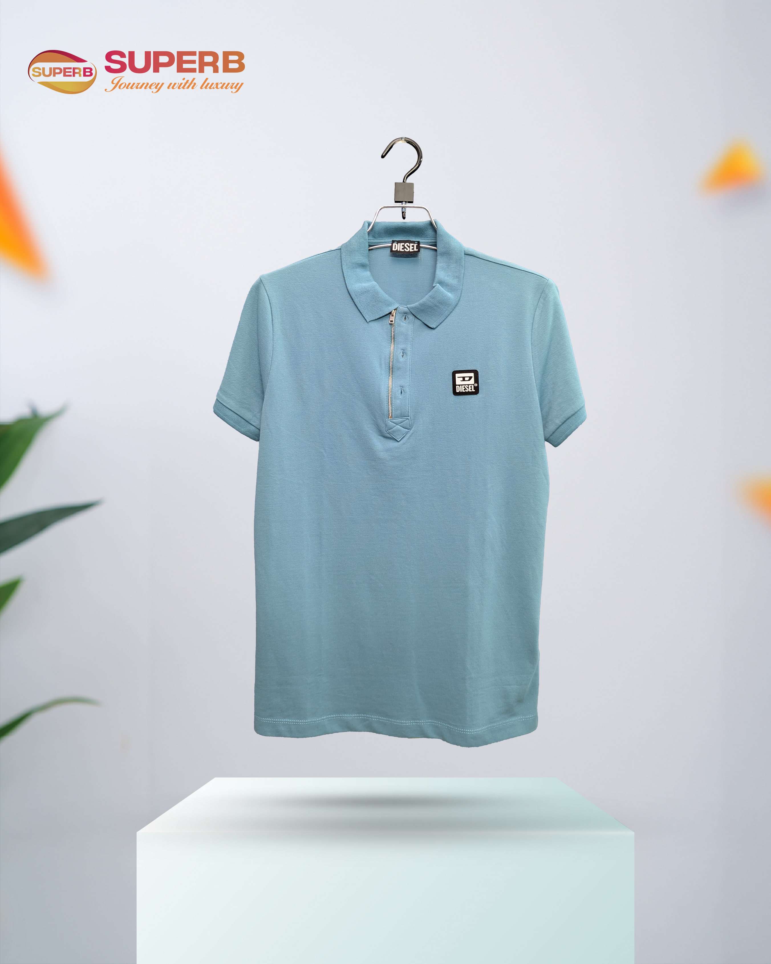 Men's Polo - diesel || superb - Sky Blue