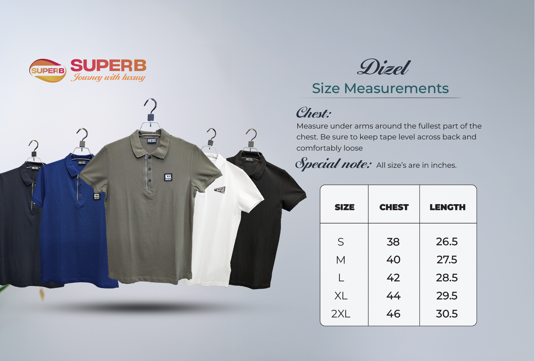 Men's Polo - diesel || superb - 