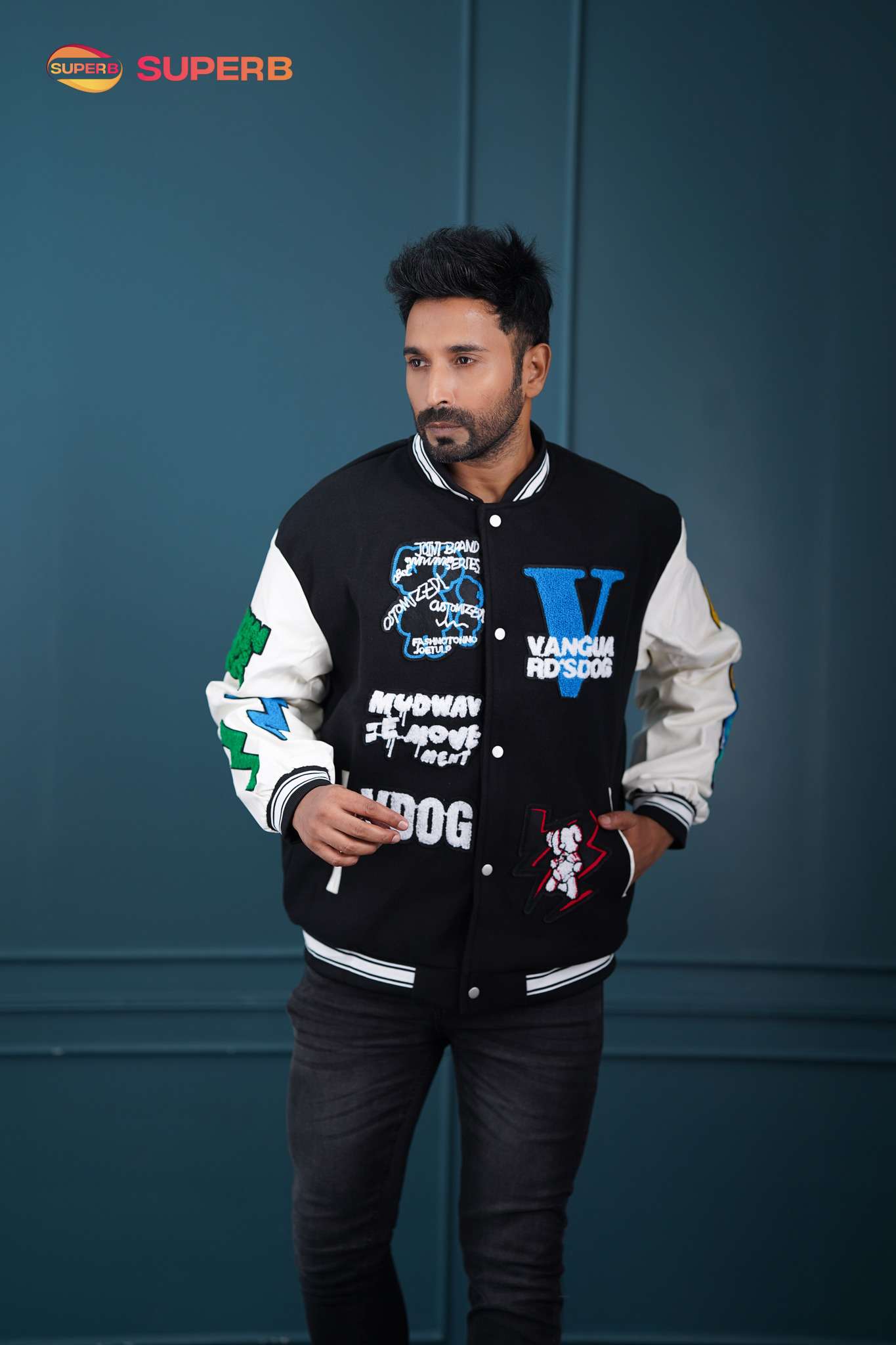 Men's - Varsity Jacket - Black
