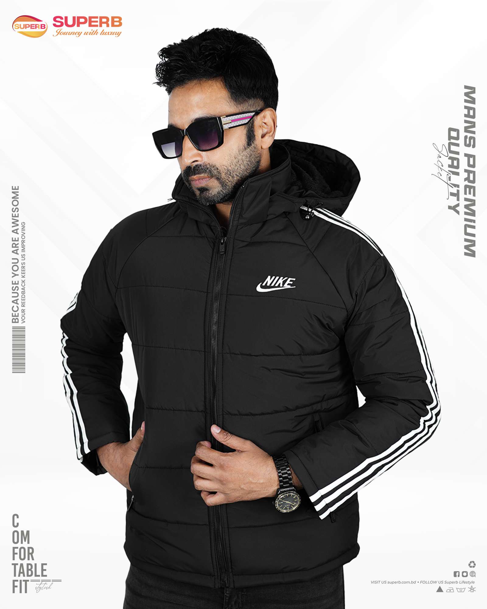 Nike Premium Jackets | 3 Stunning Colors for Your Lifestyle - Black