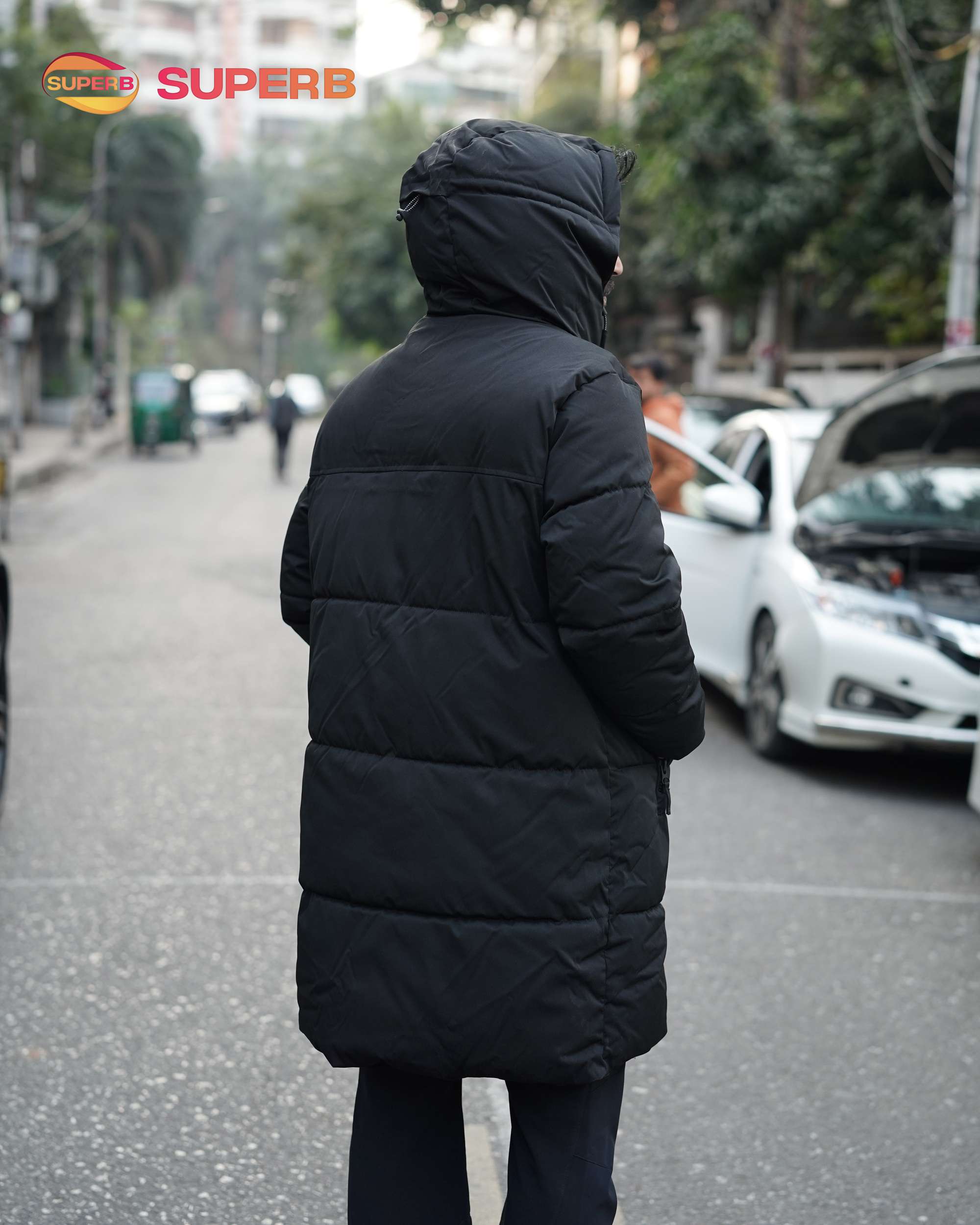 ZARA Tremendous Puffer Coat – Sustainable Long Winter Coat | Superb - Black