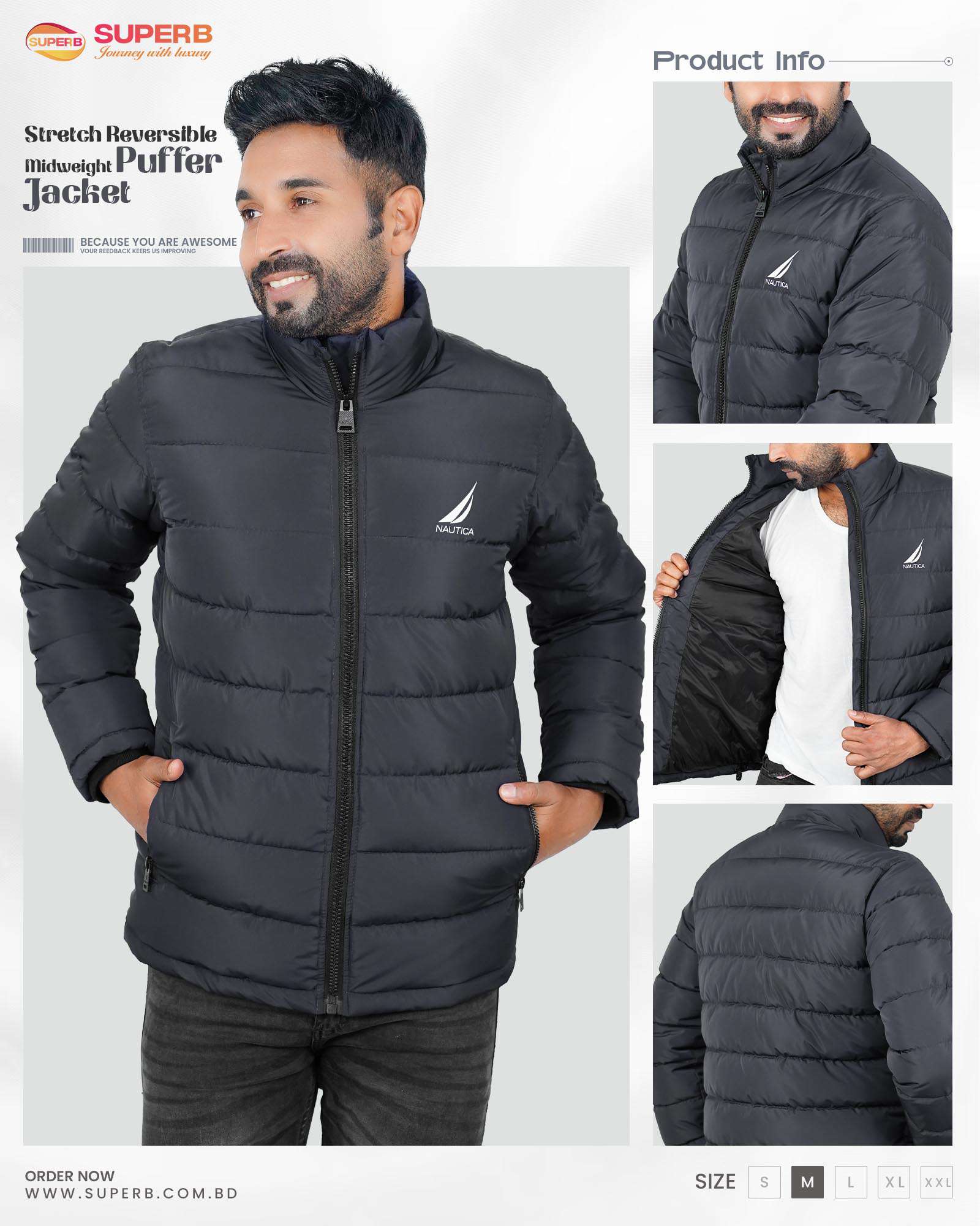 Padding Jacket - Nautica - Black