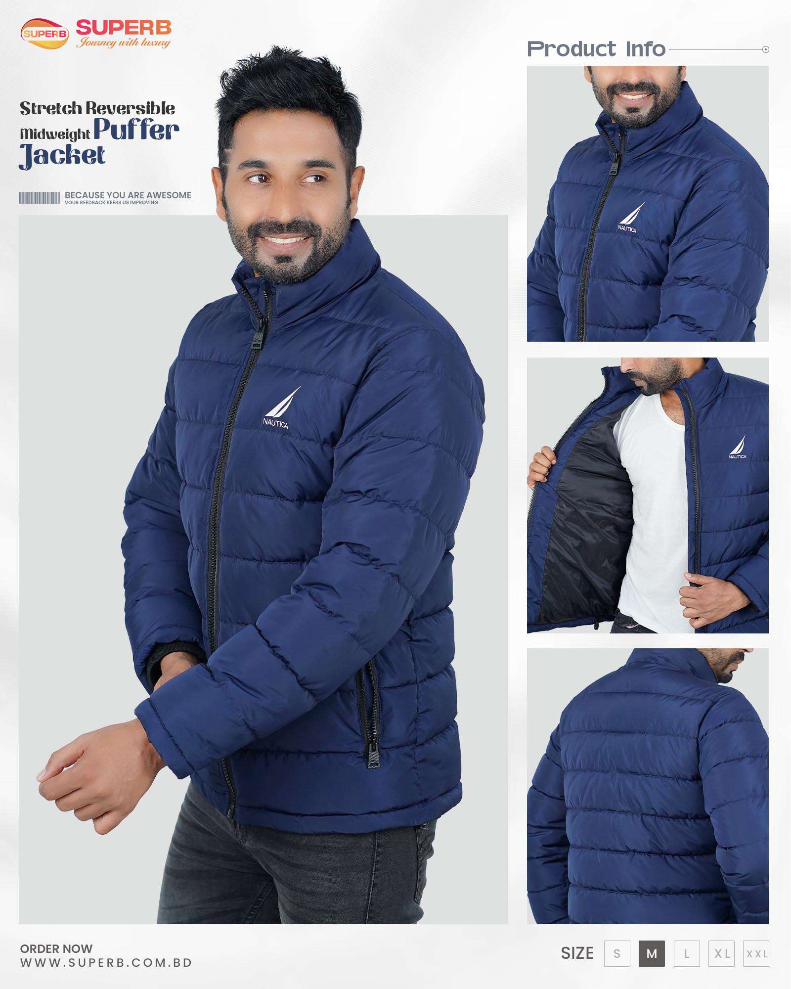 Padding Jacket - Nautica - Dark Blue