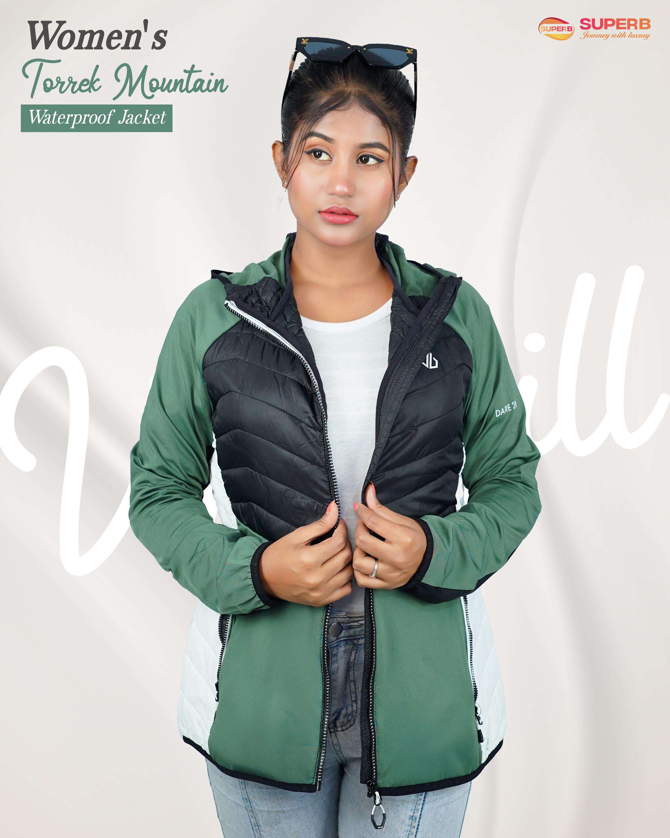 Dare 2b Women’s Surmount II Hybrid Jacket || Superb LifeStyle - Olive.