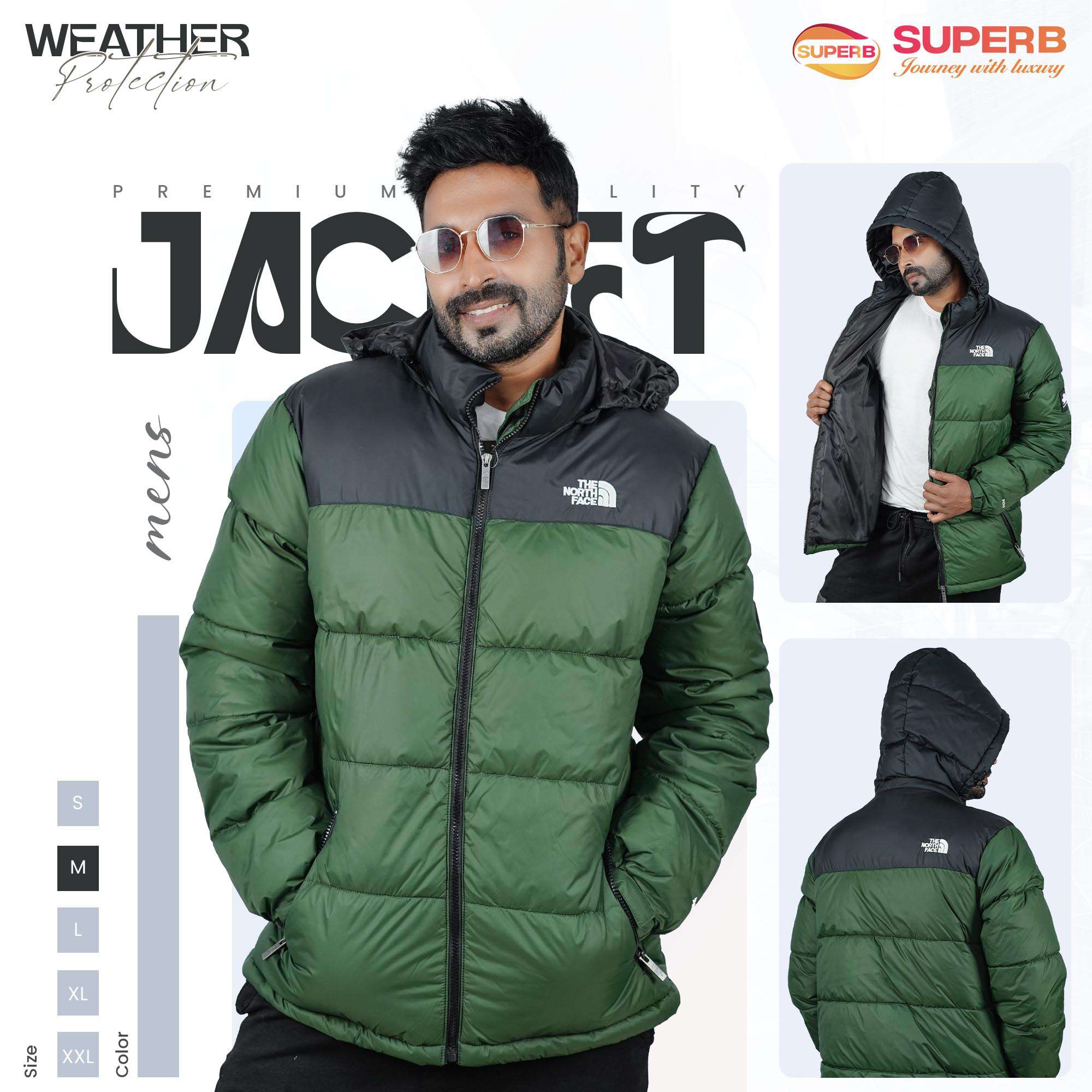 The North Face - 1996 Retro Nuptse Jacket -700 Series– Multi Color Options | Superb Lifestyle - Olive.