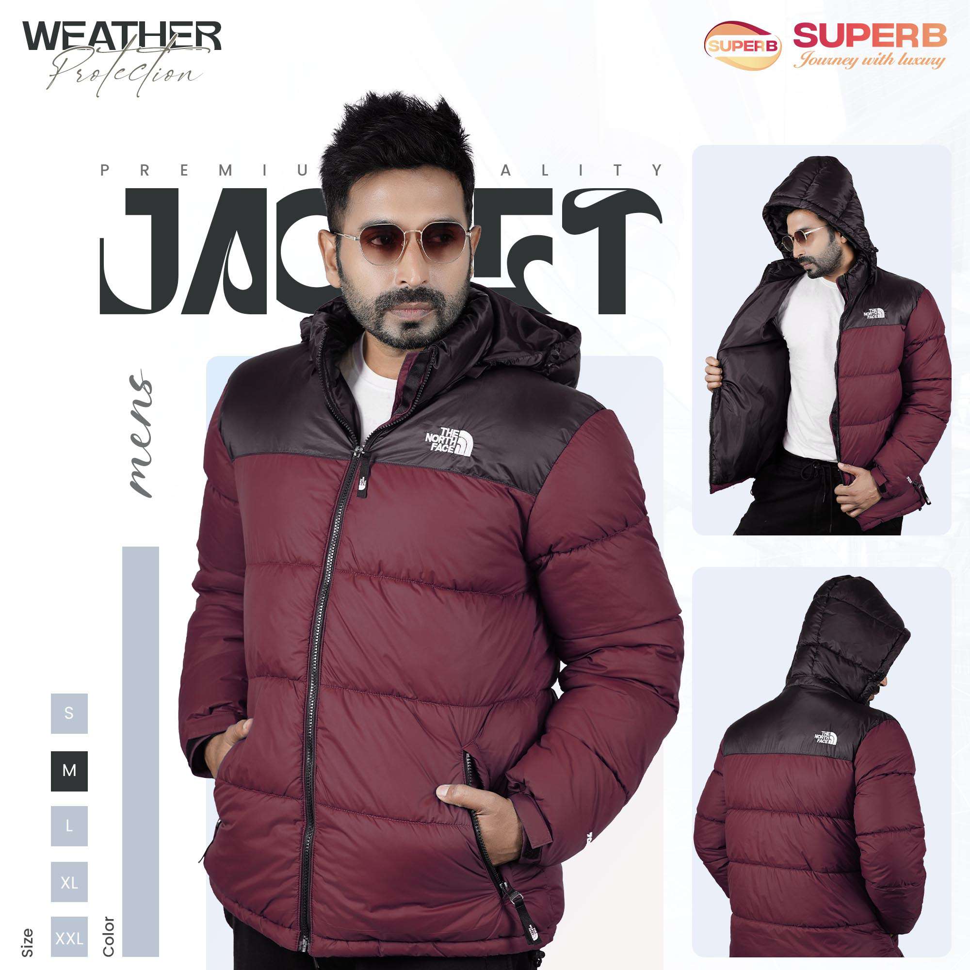 The North Face - 1996 Retro Nuptse Jacket -700 Series– Multi Color Options | Superb Lifestyle - DarkOlive-Black-Contrast