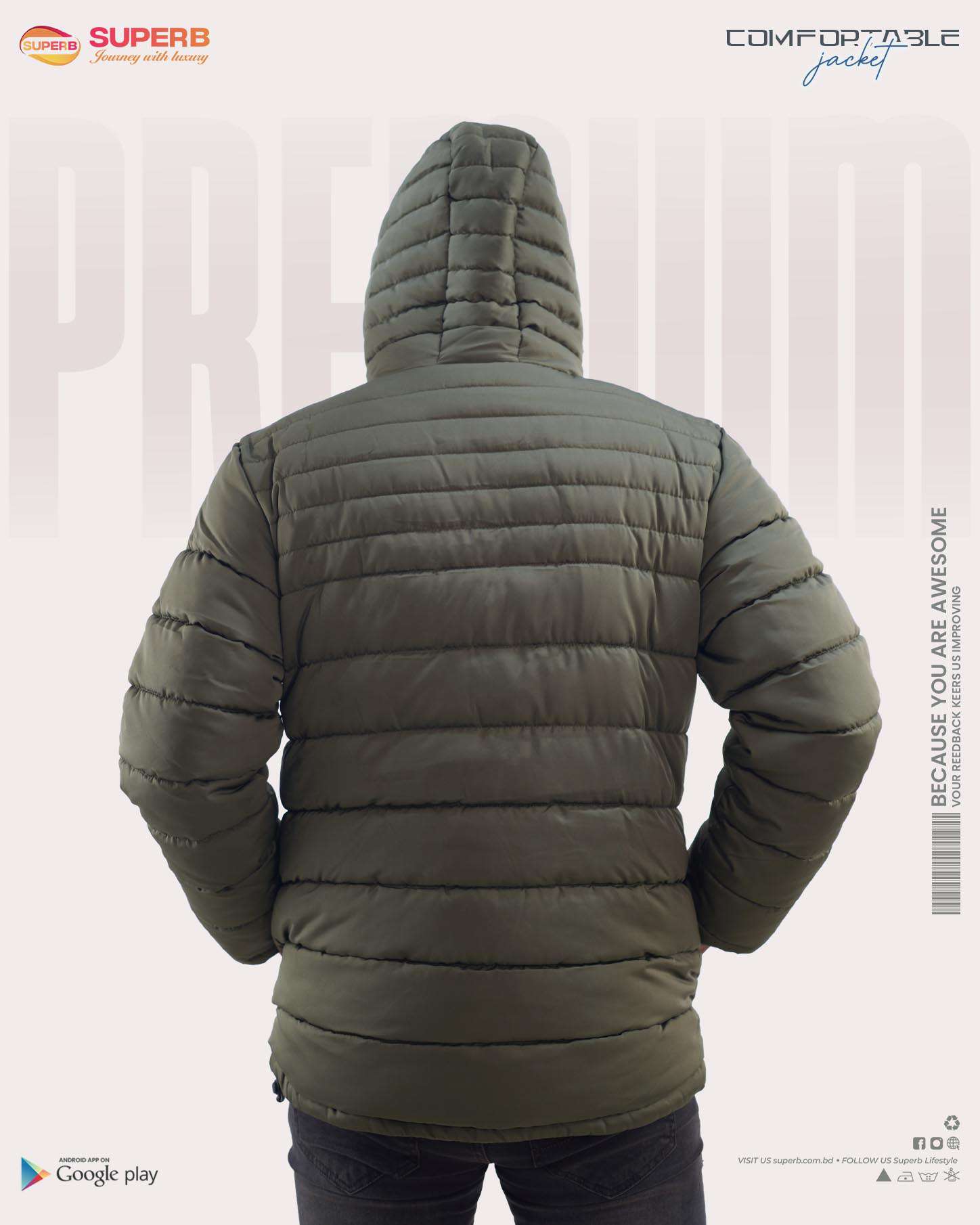 Tommy Hilfiger Sherpa Padded Jacket || Superb - 