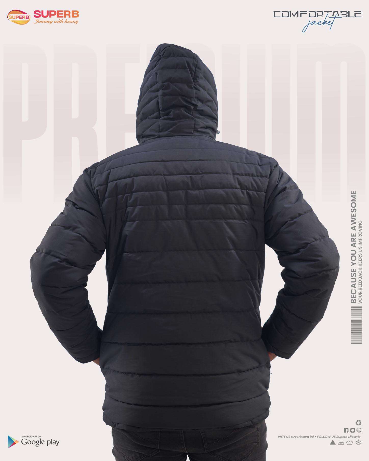 Tommy Hilfiger Sherpa Padded Jacket || Superb - 