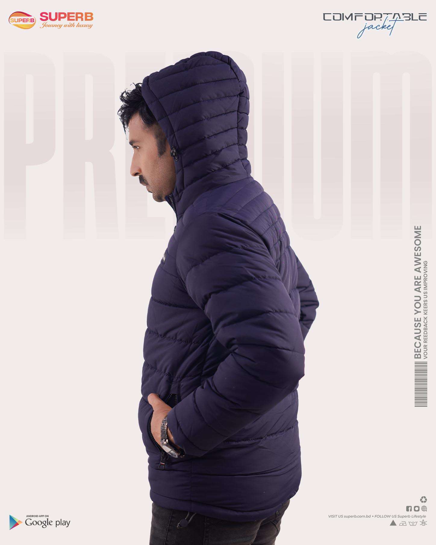 Tommy Hilfiger Sherpa Padded Jacket || Superb - 