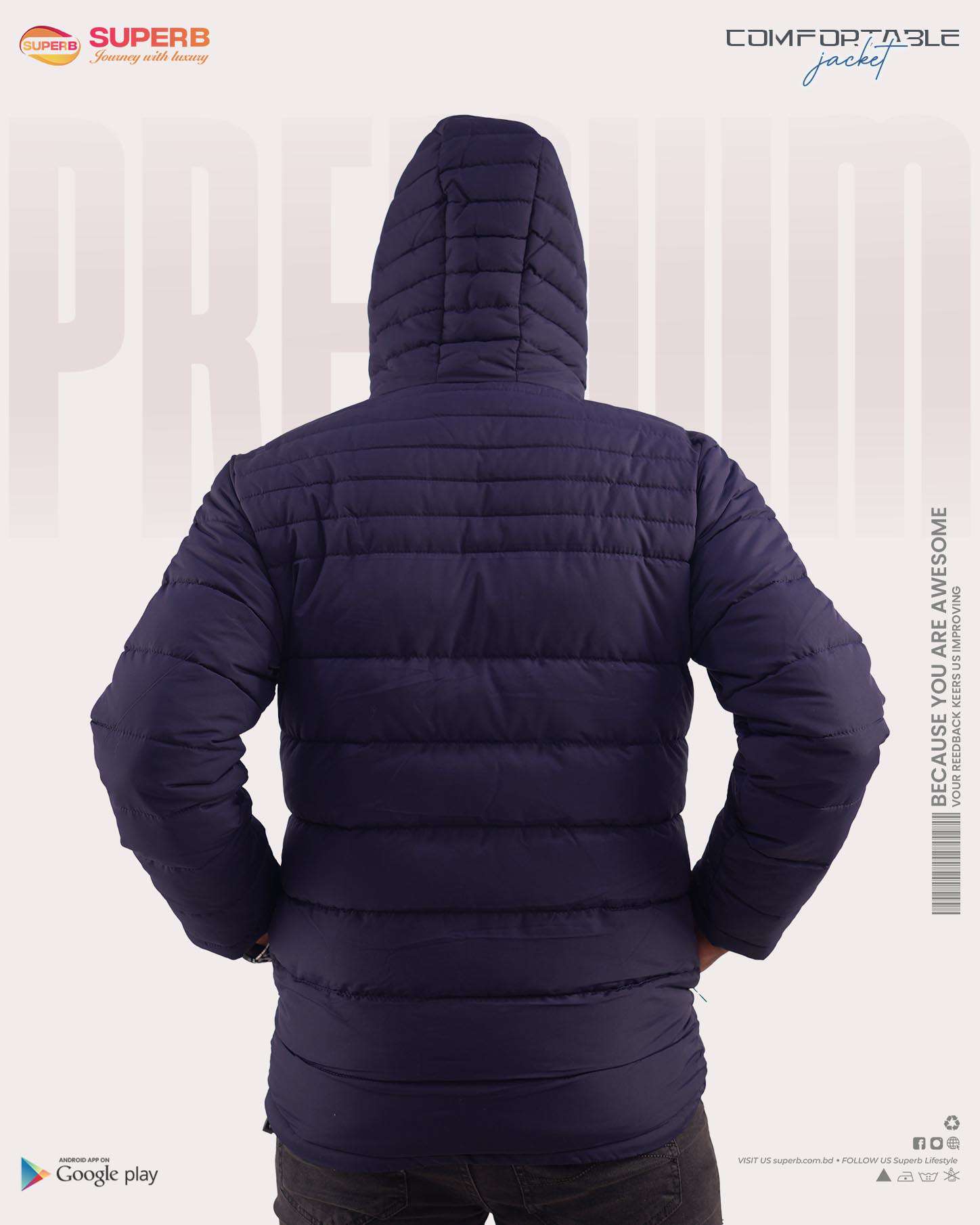 Tommy Hilfiger Sherpa Padded Jacket || Superb - 