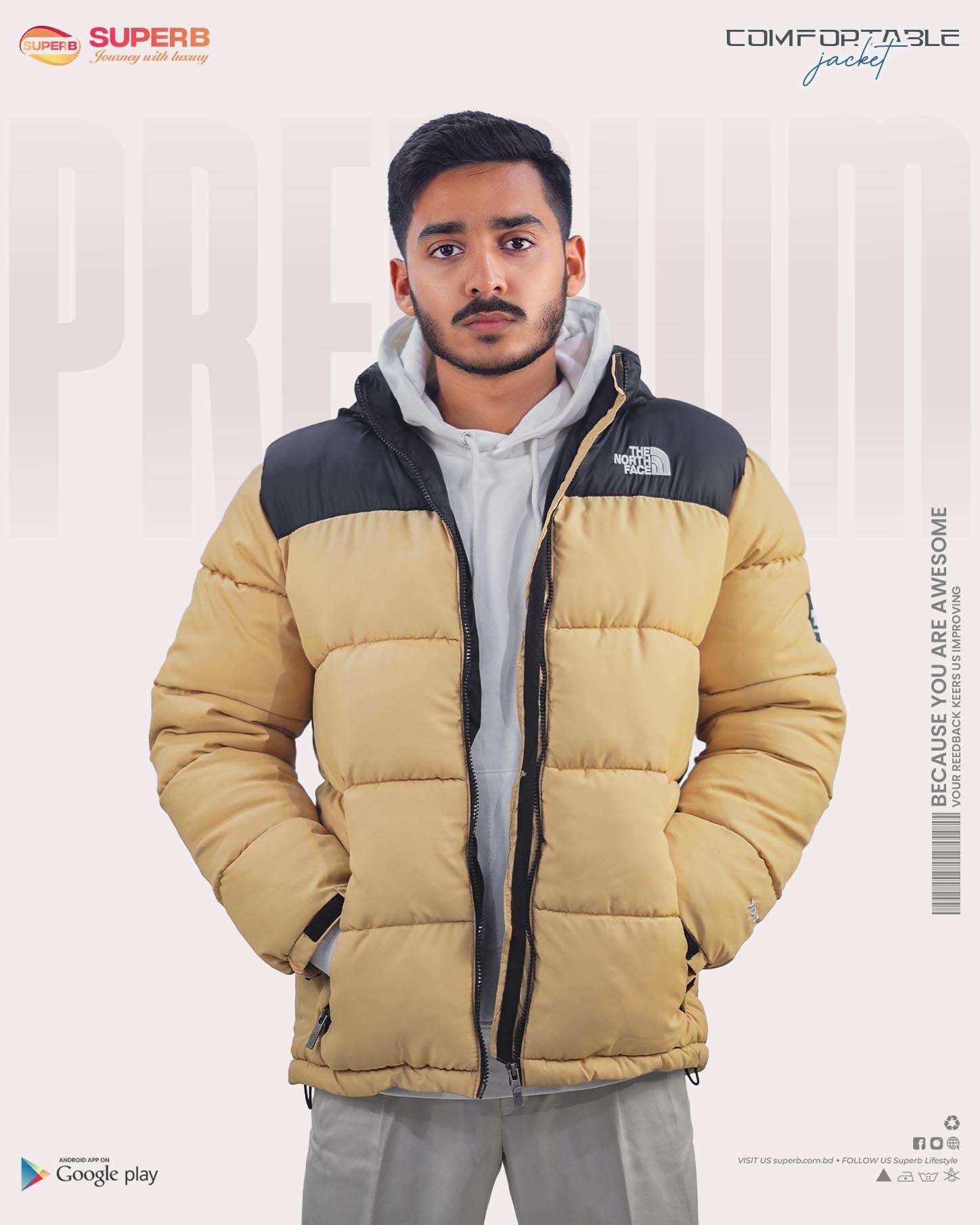 The North Face-1996 Retro Nuptse Jacket - 700™ Series || Superb - Khaki