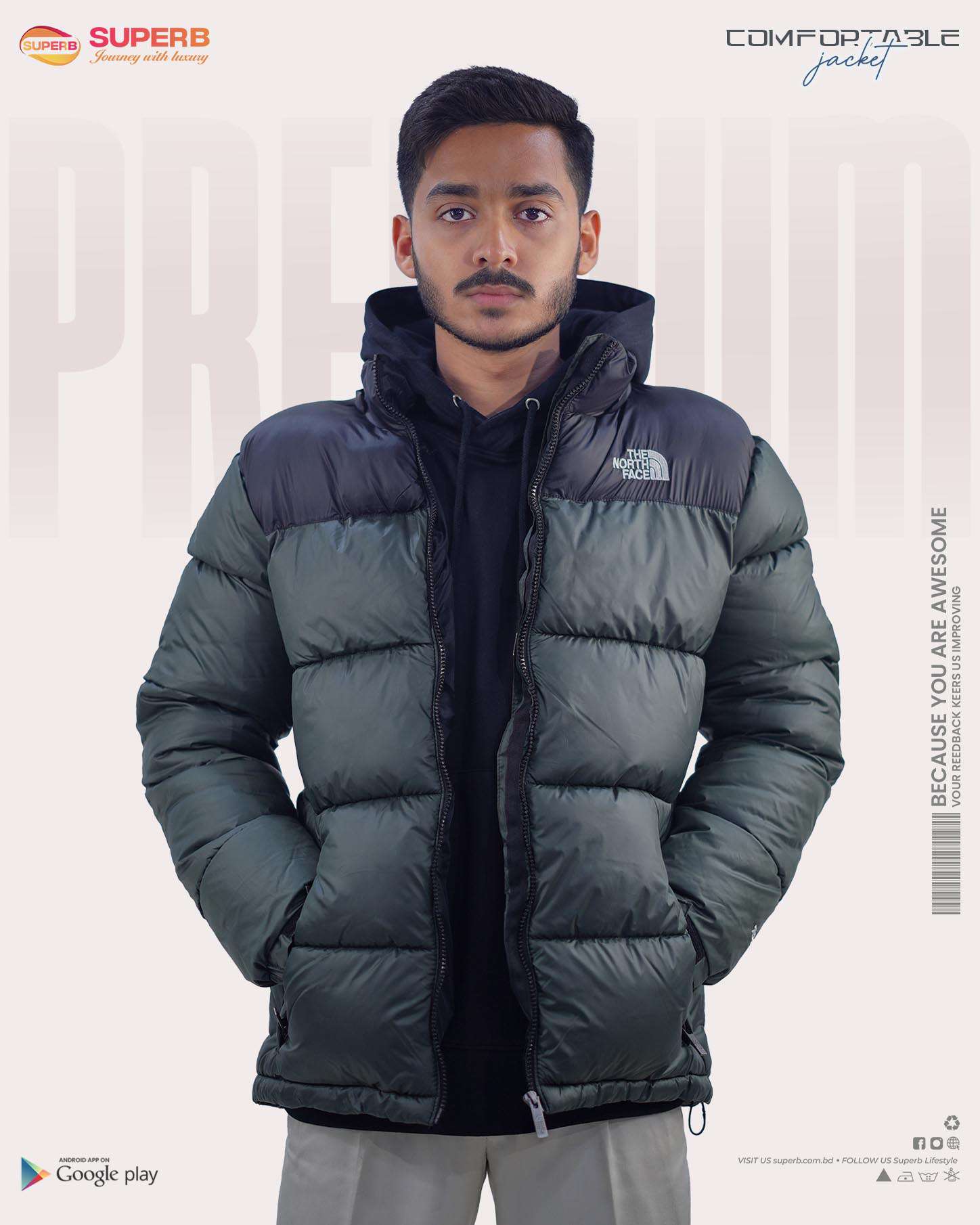 The North Face-1996 Retro Nuptse Jacket - 700™ Series || Superb - Olive