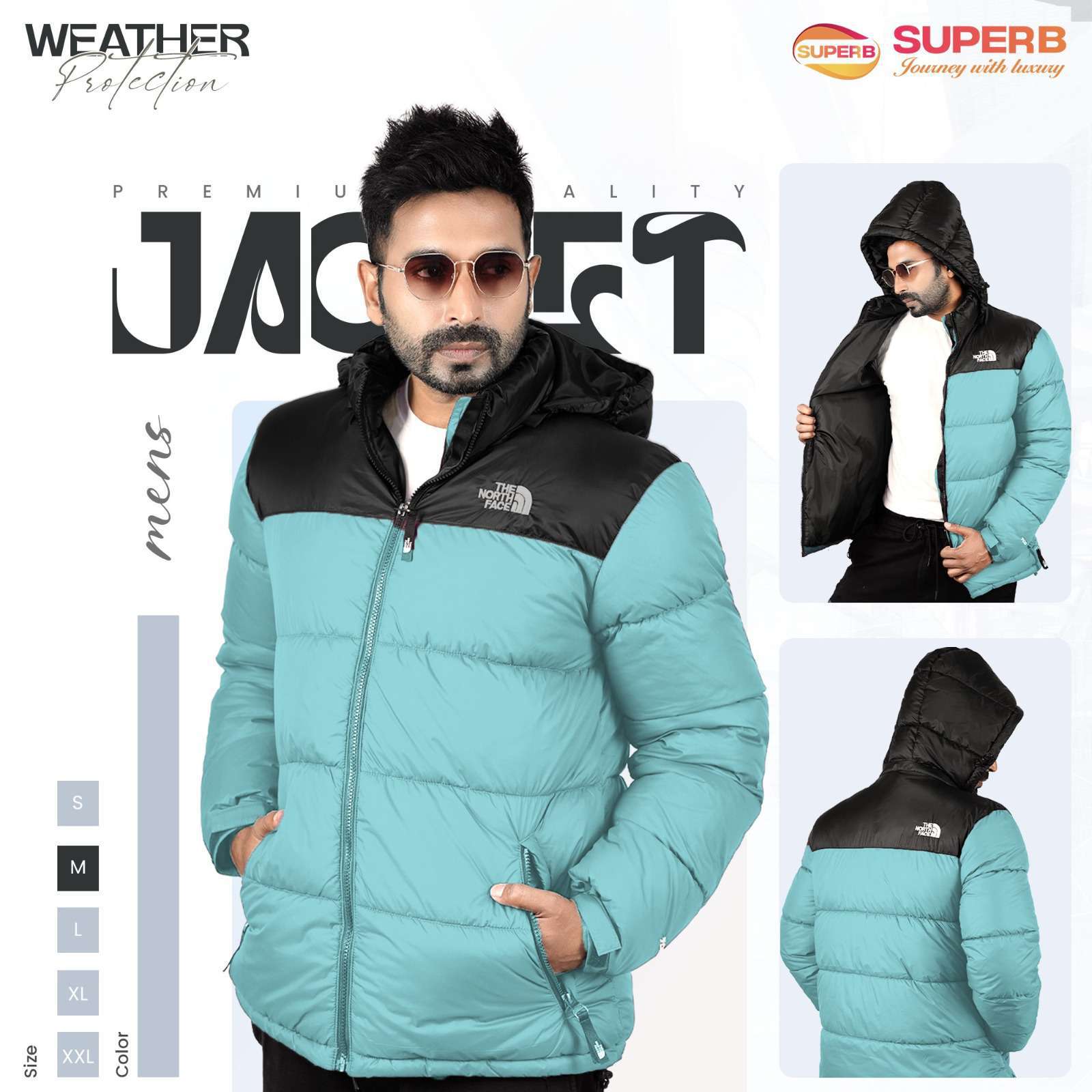 The North Face-1996 Retro Nuptse Jacket - 700™ Series || Superb - Paste-Black-Contrast