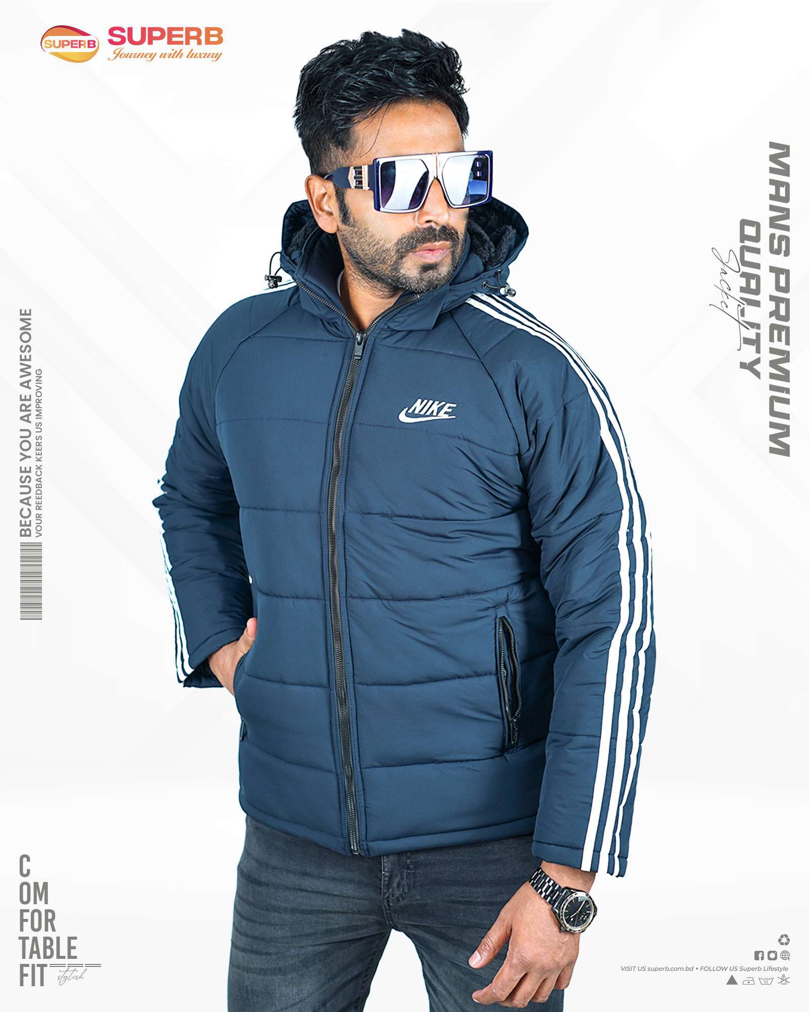 Nike Premium Jackets | 3 Stunning Colors for Your Lifestyle - Navy