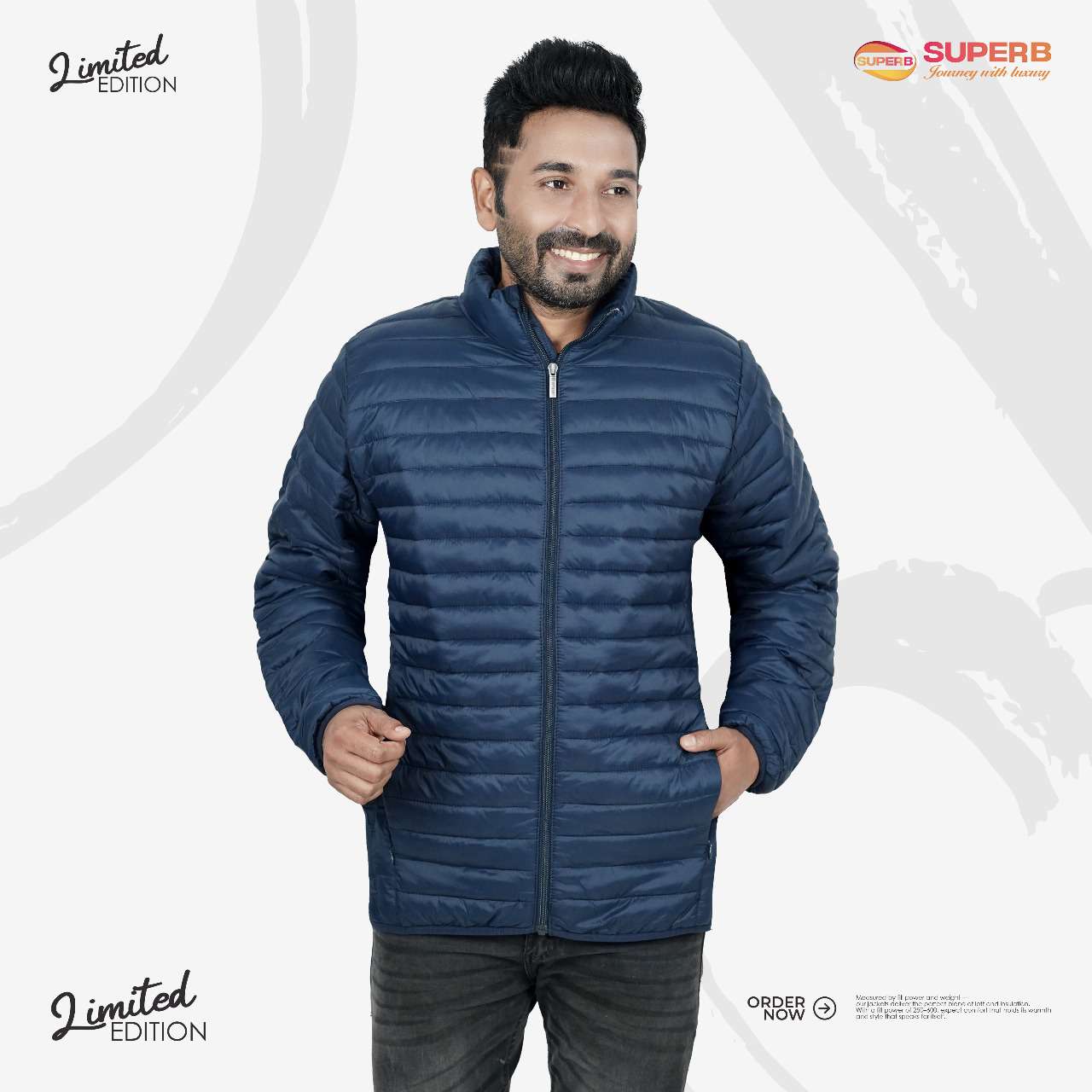 Men's US Polo Padded Jacket - Winter Collection || Superb Lifestyle - Navy Blue