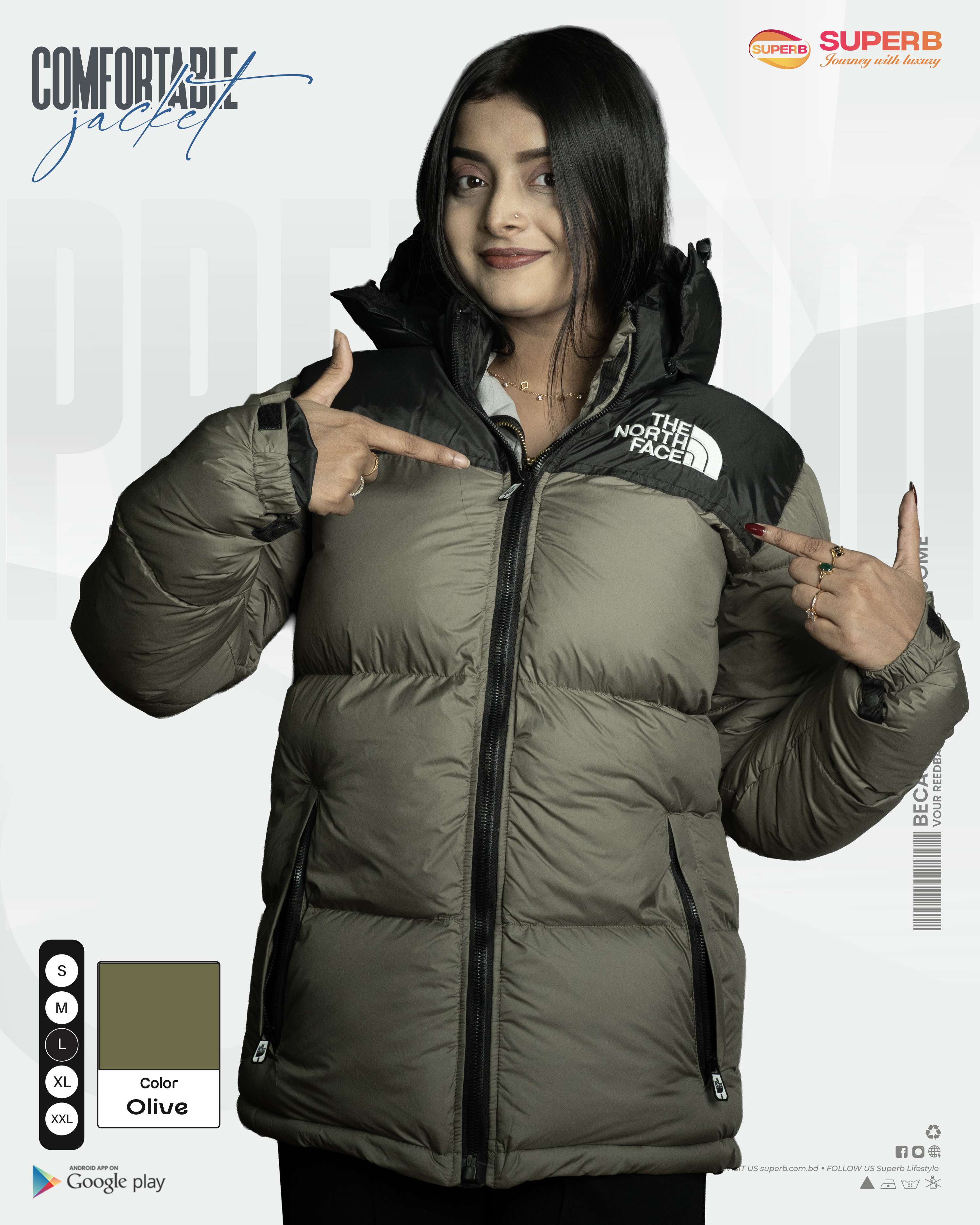 The North Face – 1996 Retro Nuptse Jacket 700 Series (2025 Model) | Superb - Olive