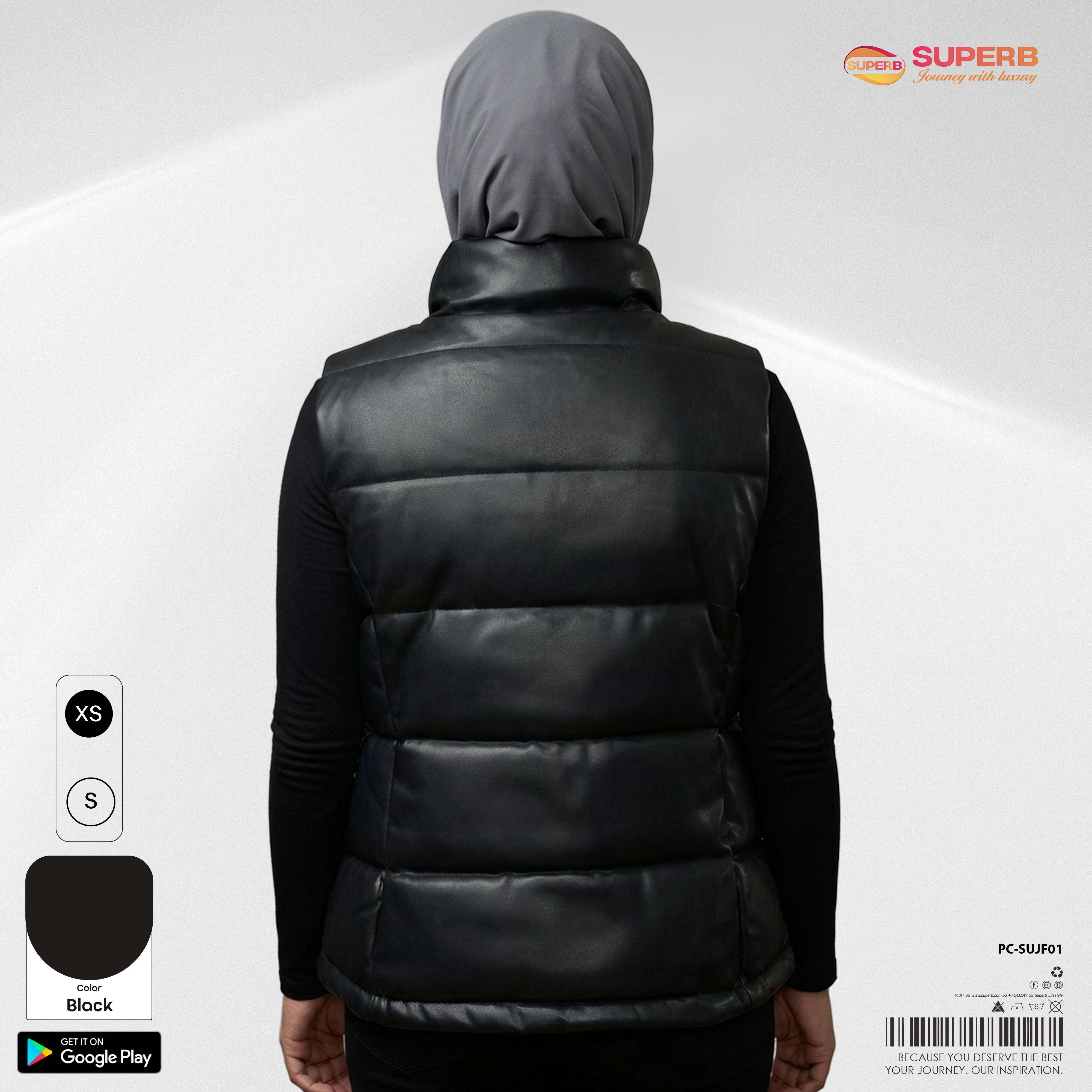 Jeans Fritz Women's Short Fit Armless Puffer Vest || Superb - 