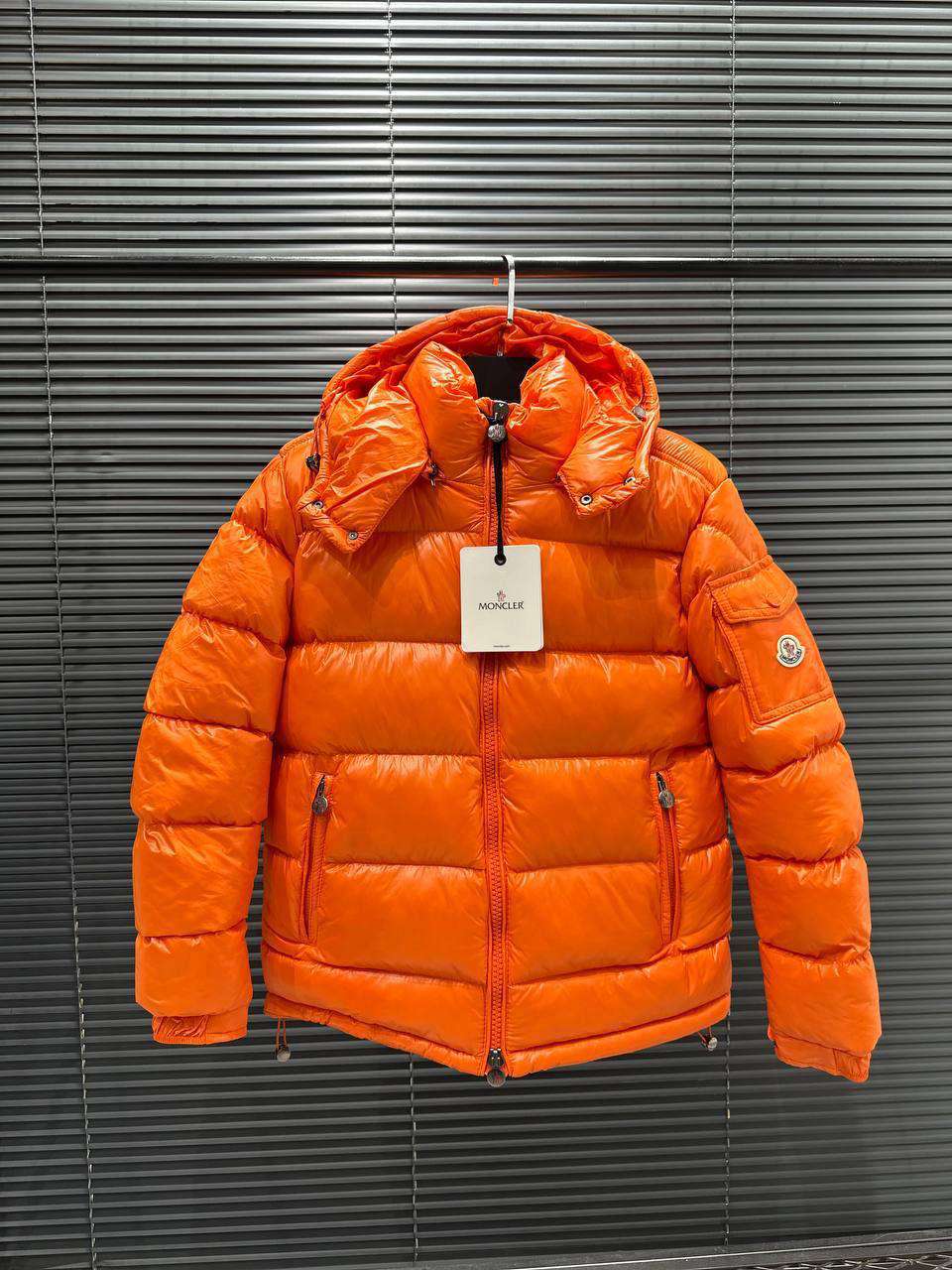 Moncler Maya Original Down Jacket | Premium Winter Puffer | Orange | Superb Lifestyle - Orange