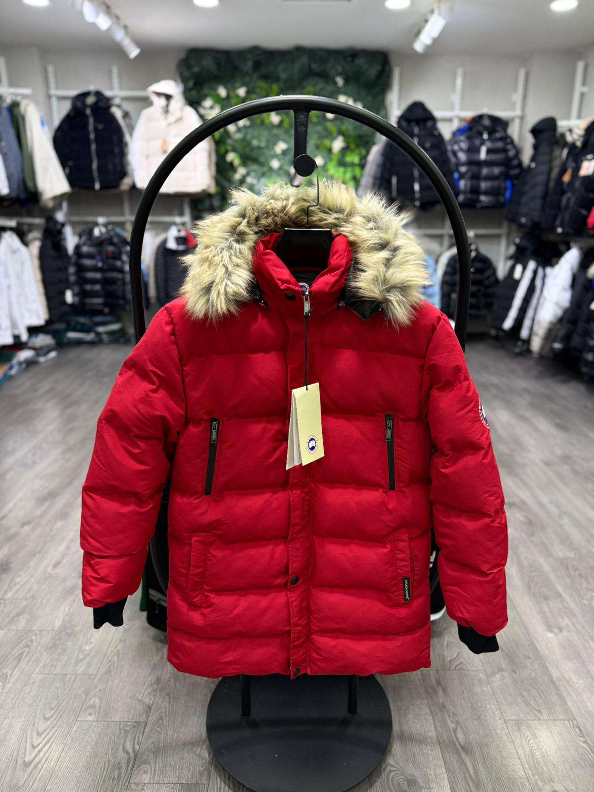 Canada Goose Original Unisex Winter Jacket | Premium Down Parka | RED | Superb Lifestyle - Red