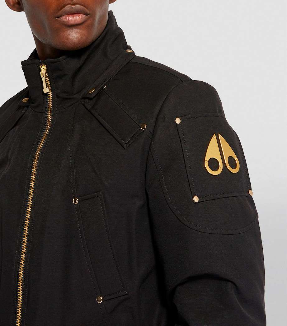 Moose Knuckles Gold Series Fur-Trim Bomber Jacket – Premium Down Filled - 