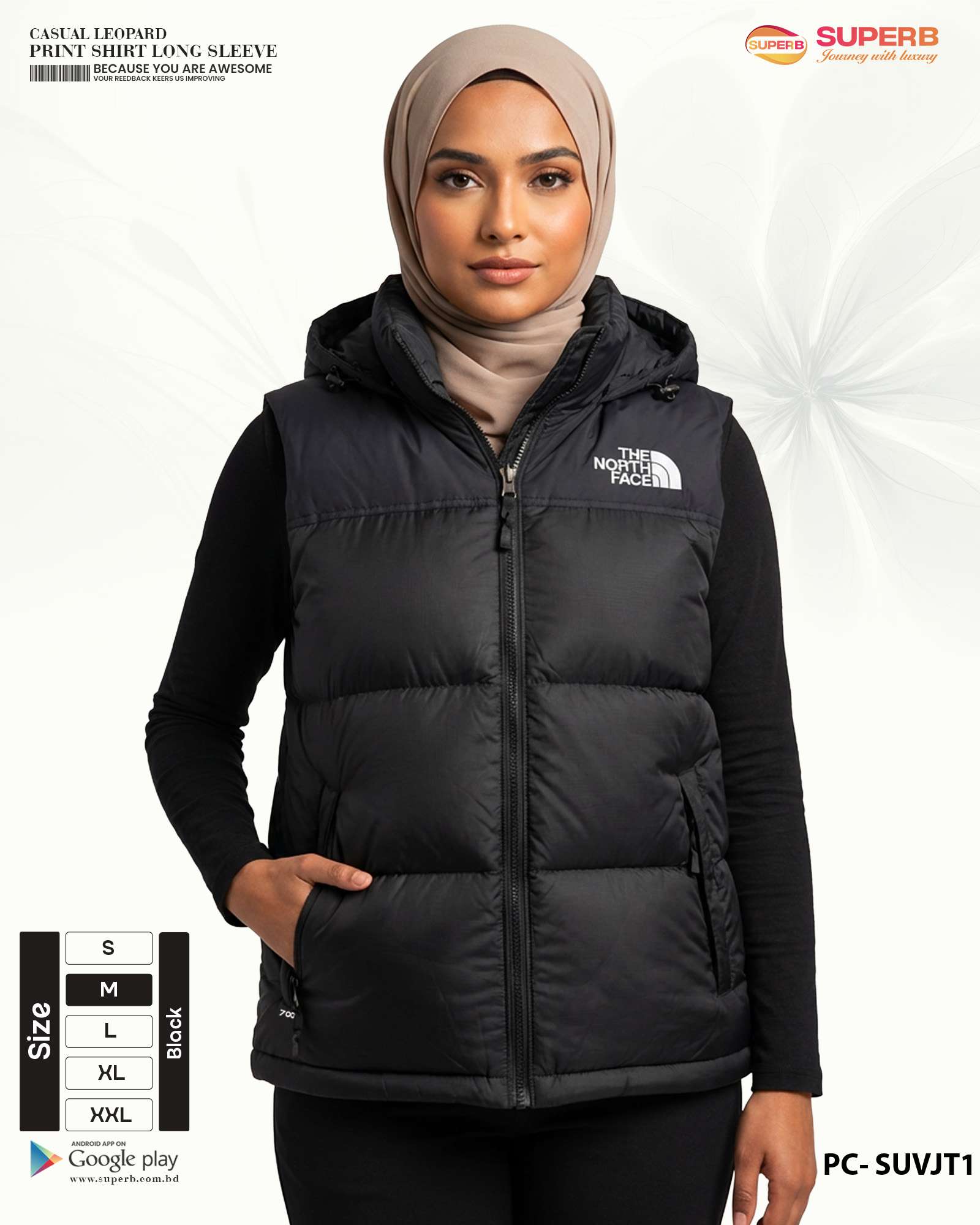 The North Face 1996 Retro Nuptse Vest  | 700-Fill Down, DWR Finish, Stowable Hood | Superb - Black