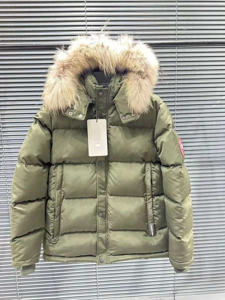 Canada Goose Arctic Down Jacket – Original Fur Hood Winter Parka - Olive