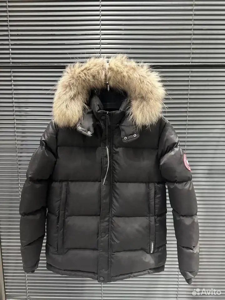 Canada Goose Arctic Down Jacket – Original Fur Hood Winter Parka - Black