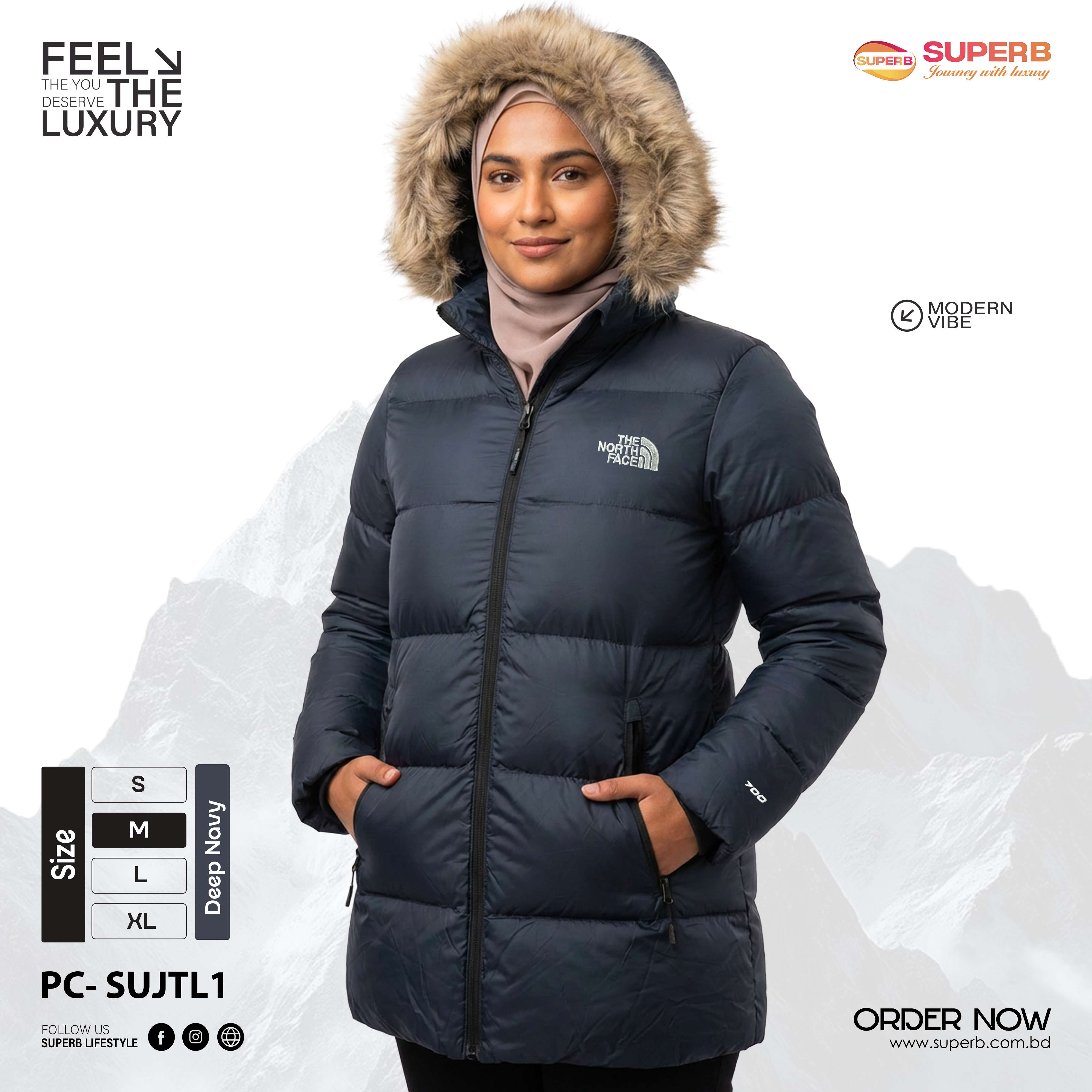 The North Face Women’s Dealio Down Parka – Winter Coat || Superb - Deep Navy