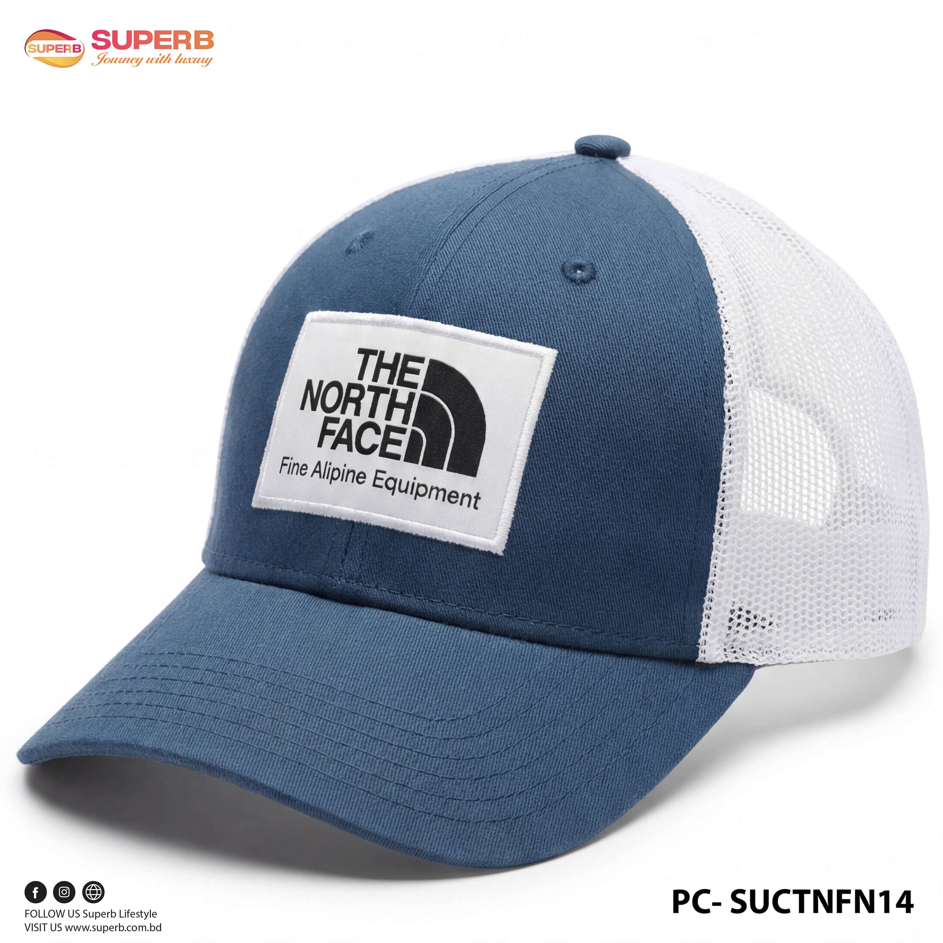 The North Face Classic Trucker Cap | Breathable Mesh Back & Adjustable Fit || SUCTNFN14 - Navy Blue