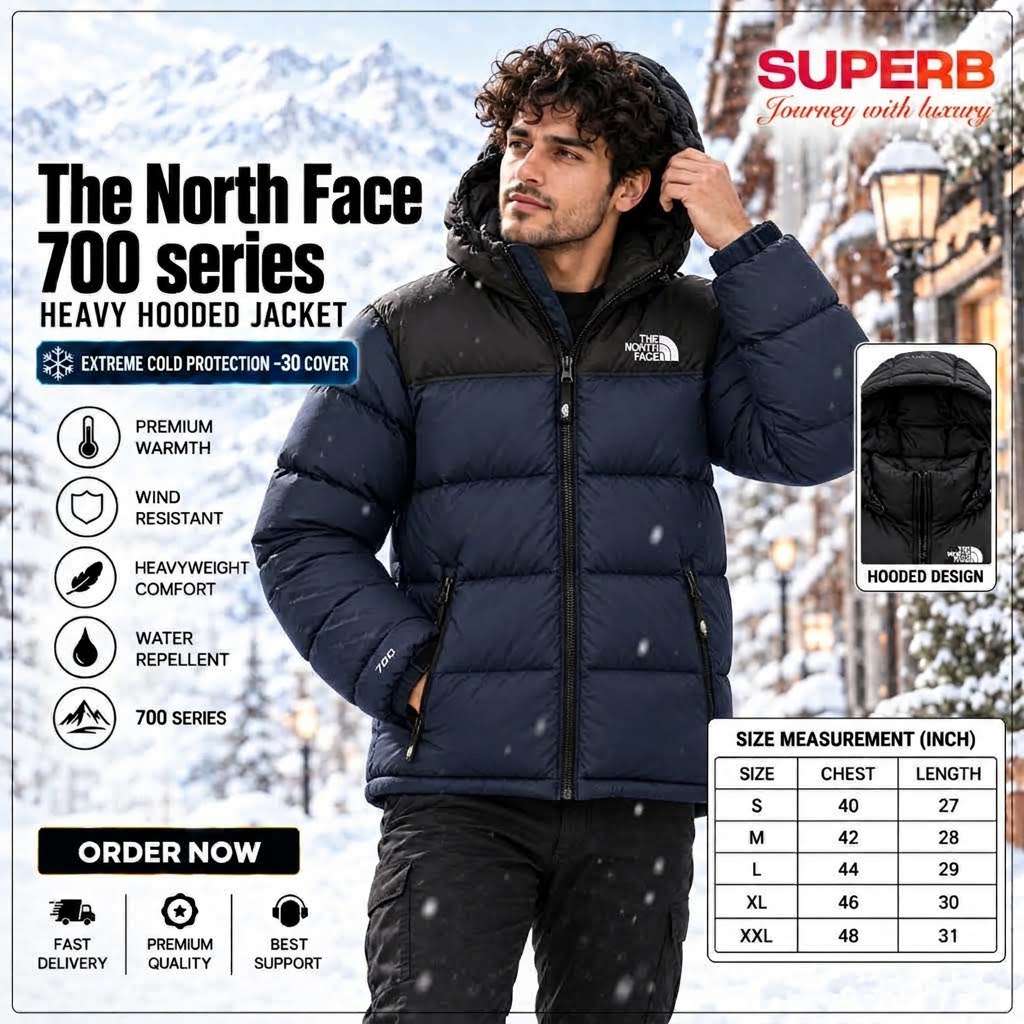 The North Face-1996 Retro Nuptse Jacket - 700™ Series || Superb Lifestyle - Deep Navy