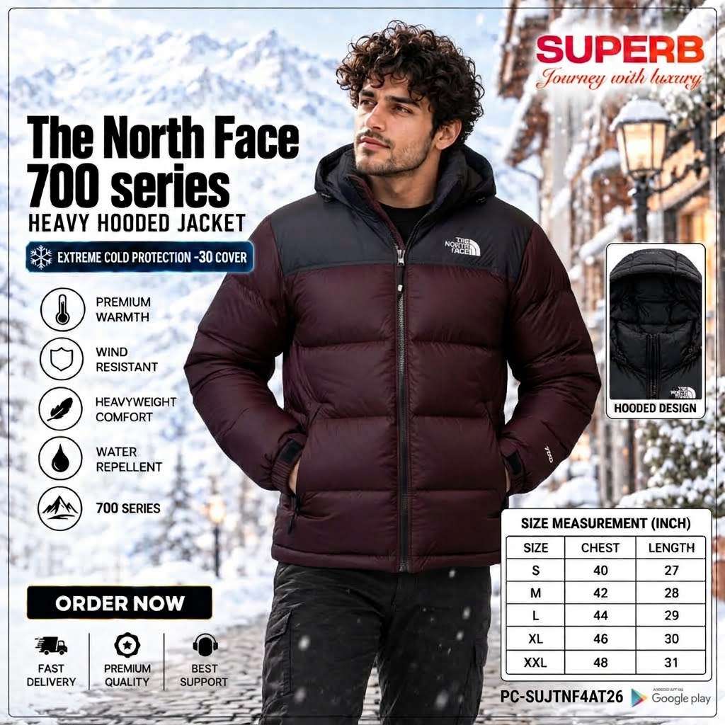 The North Face-1996 Retro Nuptse Jacket - 700™ Series || Superb Lifestyle - Deep Maroon