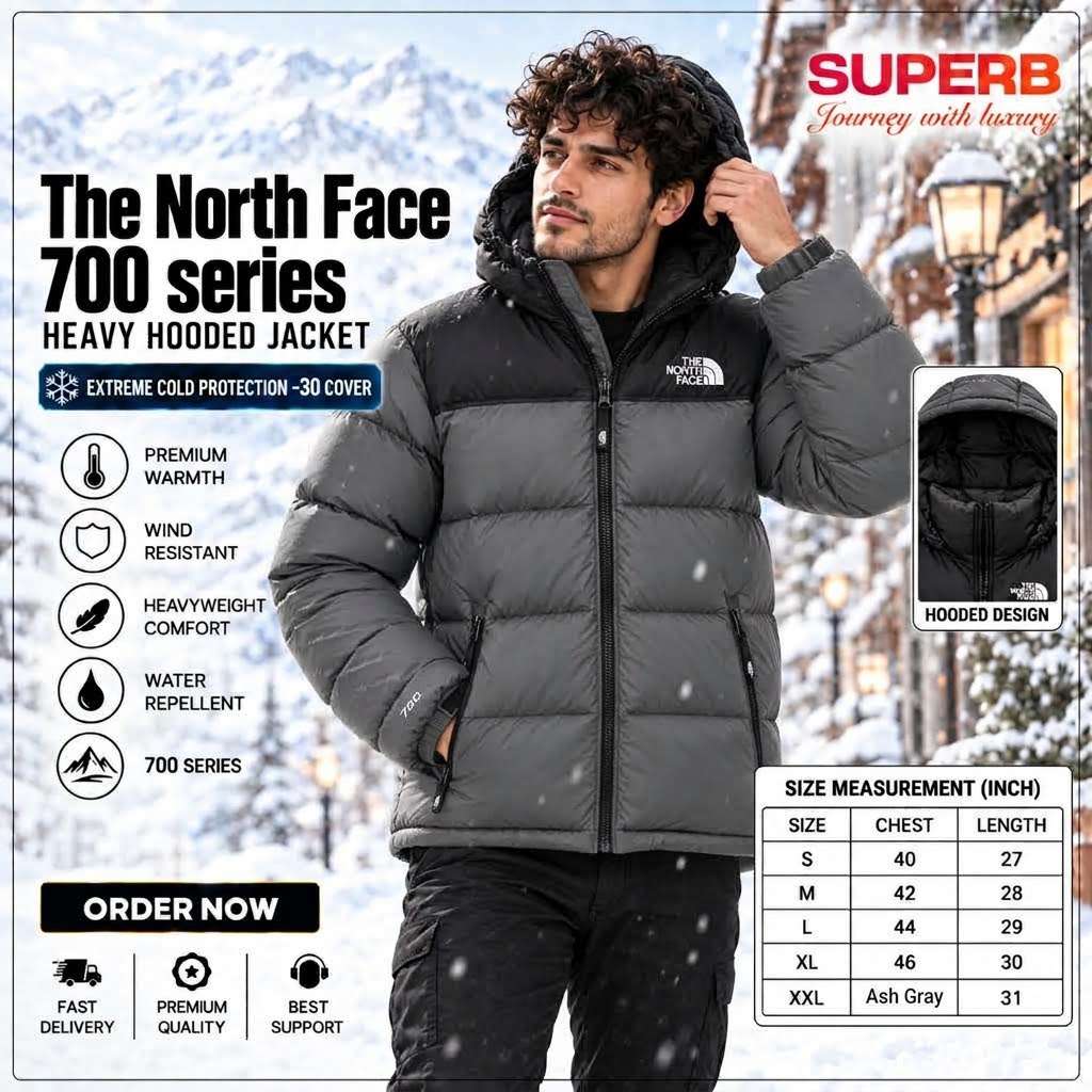 The North Face-1996 Retro Nuptse Jacket - 700™ Series || Superb Lifestyle - Gray