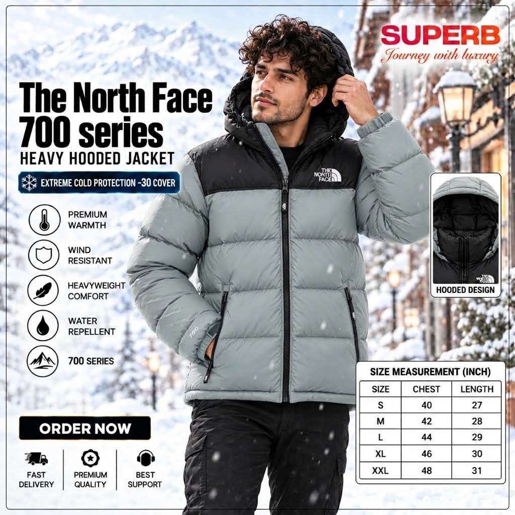 The North Face-1996 Retro Nuptse Jacket - 700™ Series || Superb Lifestyle - Sky light